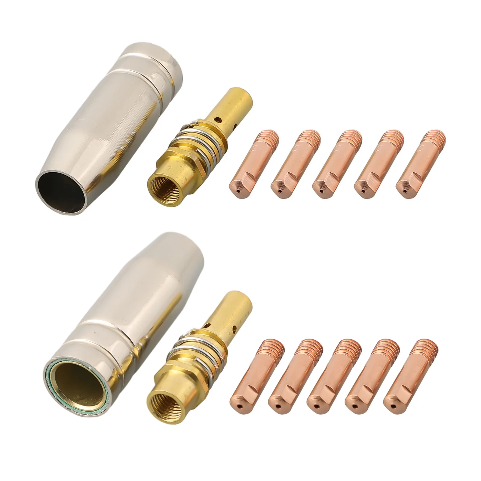 Aaaaaa7pcsGuardNozzleContact Tip Consumables Holder Conductive Tip 0.6/0.8/0.9/1.0/1.2mm MIG Welding MB15 15AK Soldering Tool