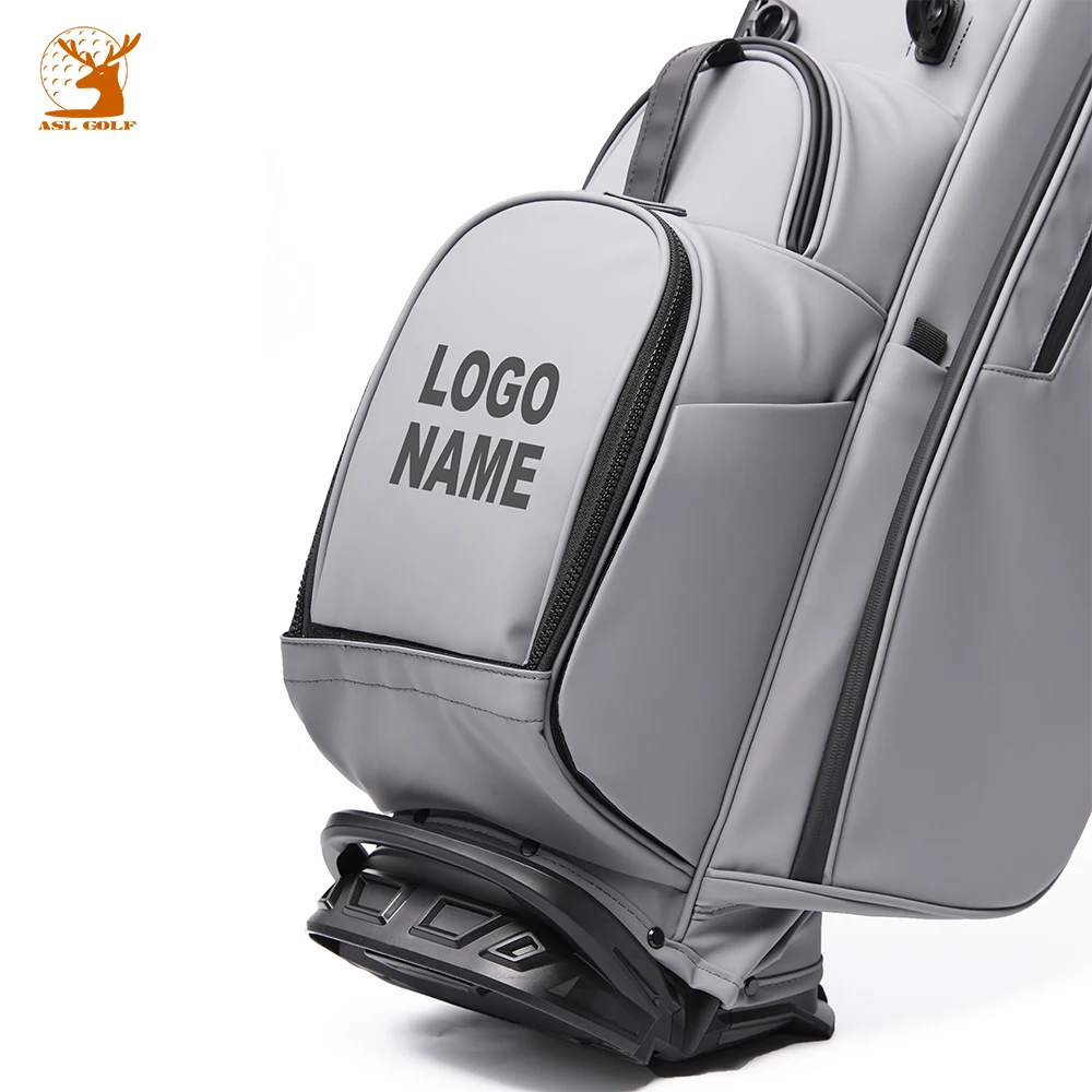Custom Polyester Golf Stand Bag For Men Durable Waterproof PU Leather Custom Logo Low MOQ Custom Golf