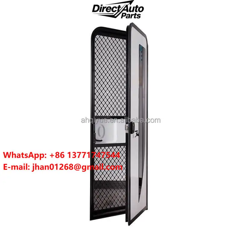 Caravan Accessories 580x1700mm Aluminum Profile RV Entry Door Camper Trailer Door with Blind