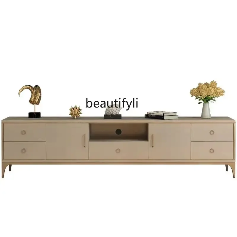 

Light luxury post-modern coffee table TV cabinet combination locker floor cabinet living room furniture