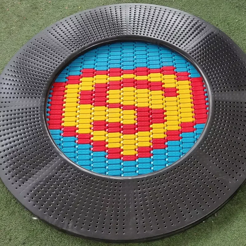 Durable Safe High Elastic Large Amusement Outdoor Trampoline for Children Adults Backyard Garden School Fitness Training