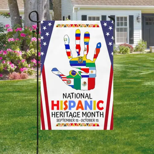 National Hispanic Heritage Month Flag Garden Flag