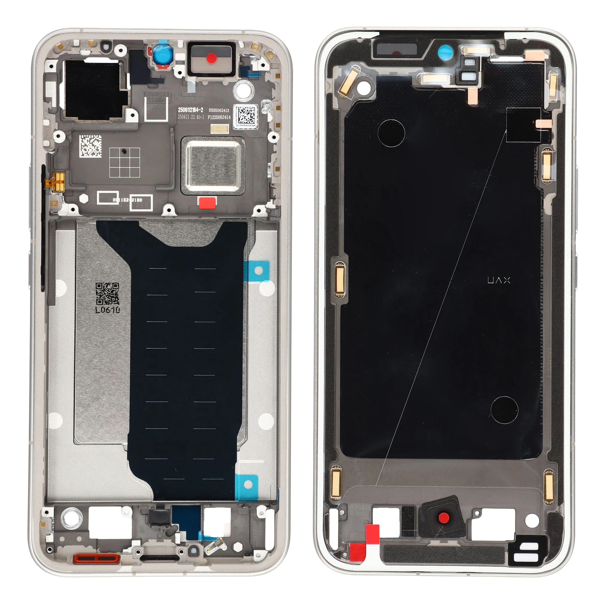 For Xiaomi 15T Pro OEM Middle Plate Frame Repair Part (A-Side) (Without Logo) - Silver
