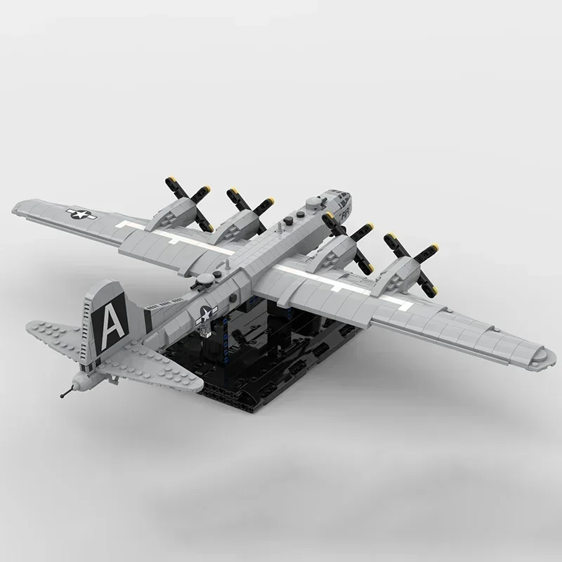 

Moc Building Bricks Military Fighter Model 1:72 B-29 Superfortres Technology Modular Blocks Gift Christmas Toys DIY Set Assembly