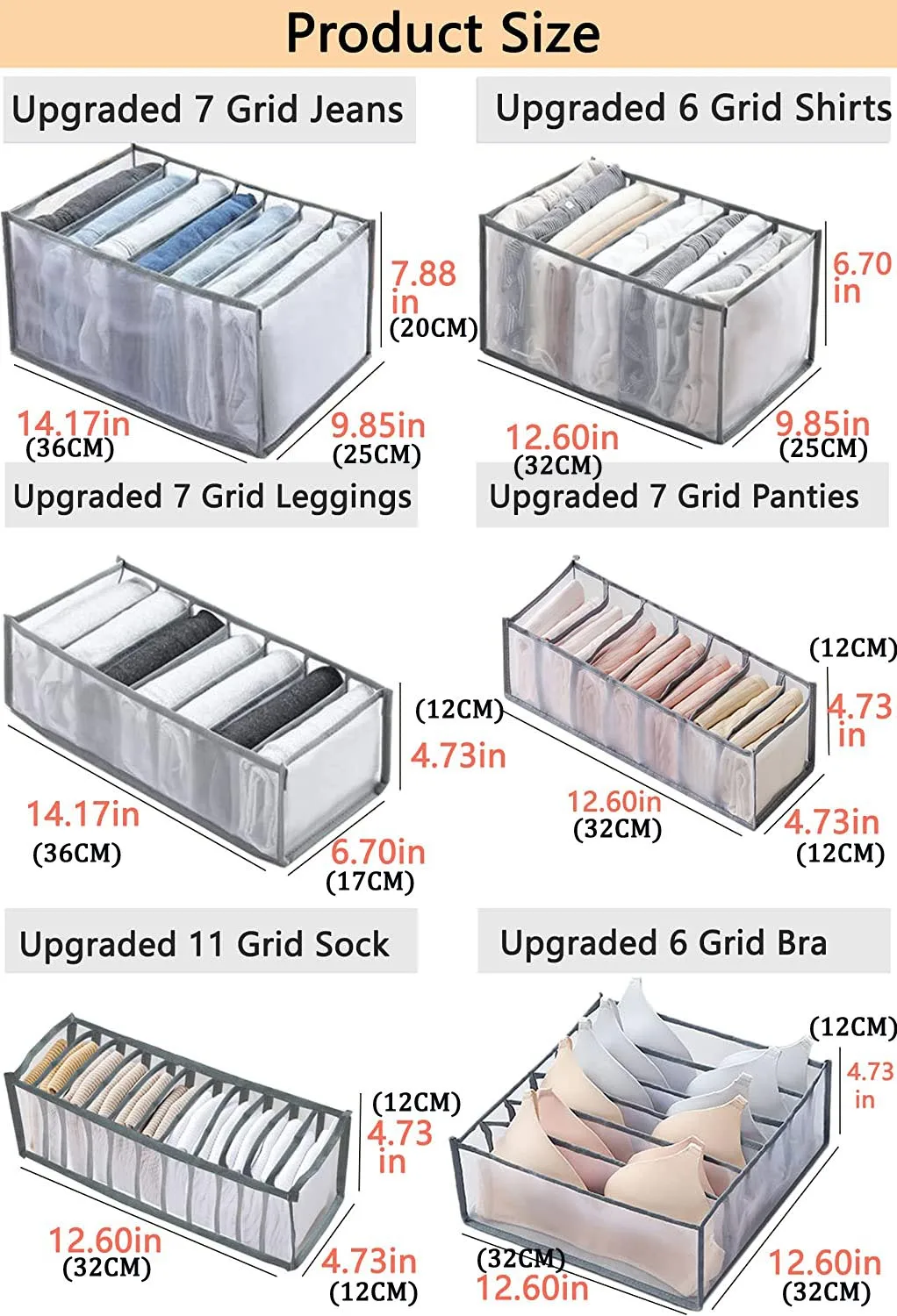 Jeans Organization Storage Box Closet Organizer Clothing Organization System Drawer Organizers Cabinet Pants Storage Organizer