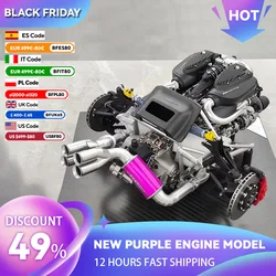 ONE1 New Purple Engine Model 1:6 Limited Edition Simulation Engine Model Resin Static Model Collection Ornaments