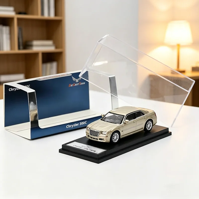 

DCT 1:64 Chrysler 300C SRT8 Gold Alloy Simulation Car Model Collection Display Toy Gifts