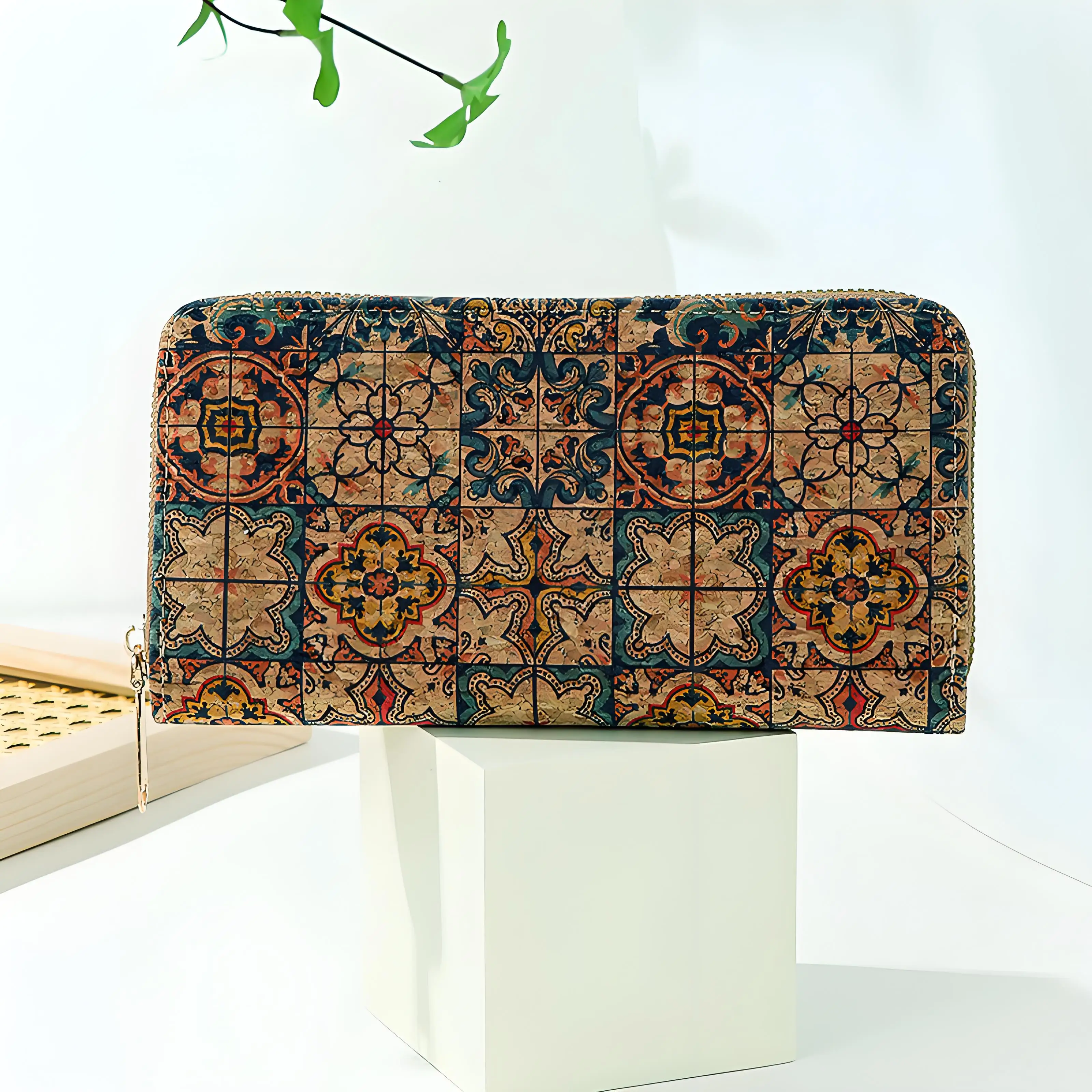 

Boho Wallet Zip Around Wallet Holds Cell Phone Bills Coins Credit Cards ID Cards, Literary Vintage Womens Bifold Wallet