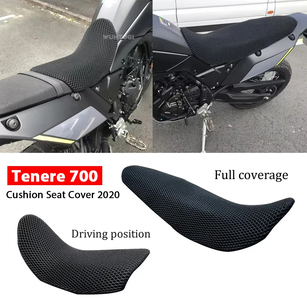 

Для YAMAHA TENERE 700 T7 T700 Tenere 700 2020, защитная подушка для мотоцикла, чехол на сиденье, тканевые чехлы на седло