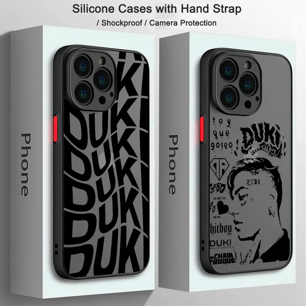 Rapper Duki Phone Case For iPhone 15 14 13 12 11 Mini Pro Max X XR XSMax 7 8 Plus Matte Transparent Back Cover