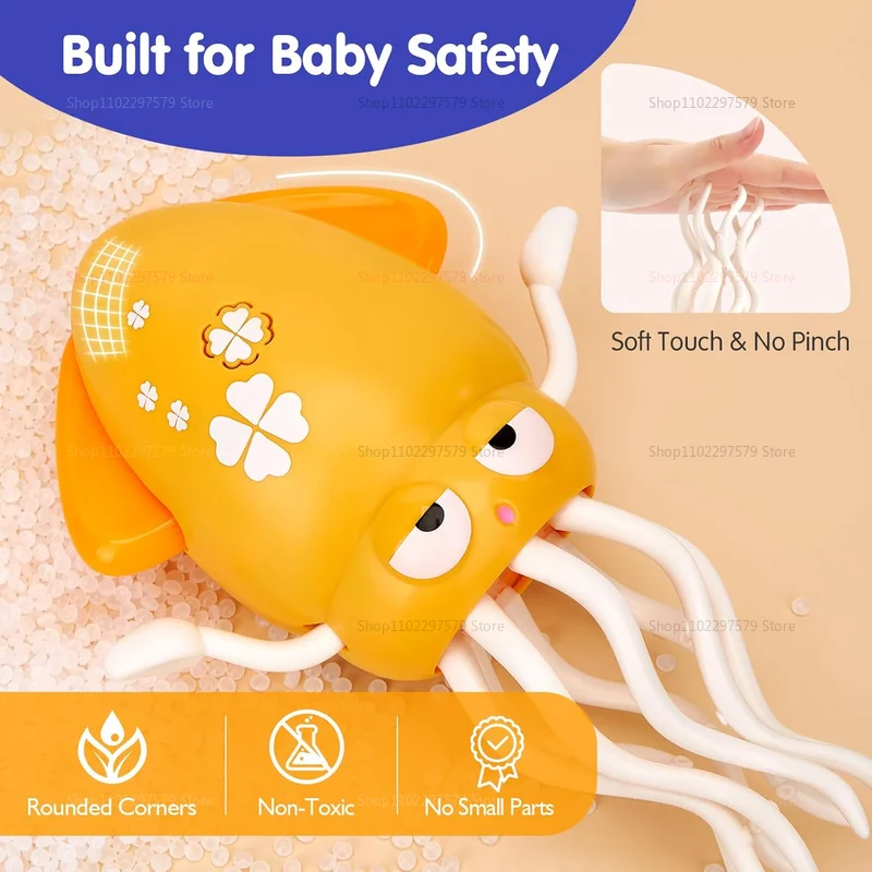 جديد الرقص الأخطبوط ألعاب الأطفال ماجيك الموسيقية الزحف البطن الوقت لعبة طفل ألعاب حسية لعمر 3-6 سنوات صبي فتاة هدية عيد ميلاد #6