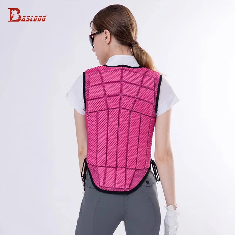 درع أمان الفروسية للبالغين من Baslong، درع الفروسية، سترة واقية لركوب الخيل في الربيع والصيف، معدات راكبي الدراجات للبالغين، سترة ركوب الخيل، سترة أمان