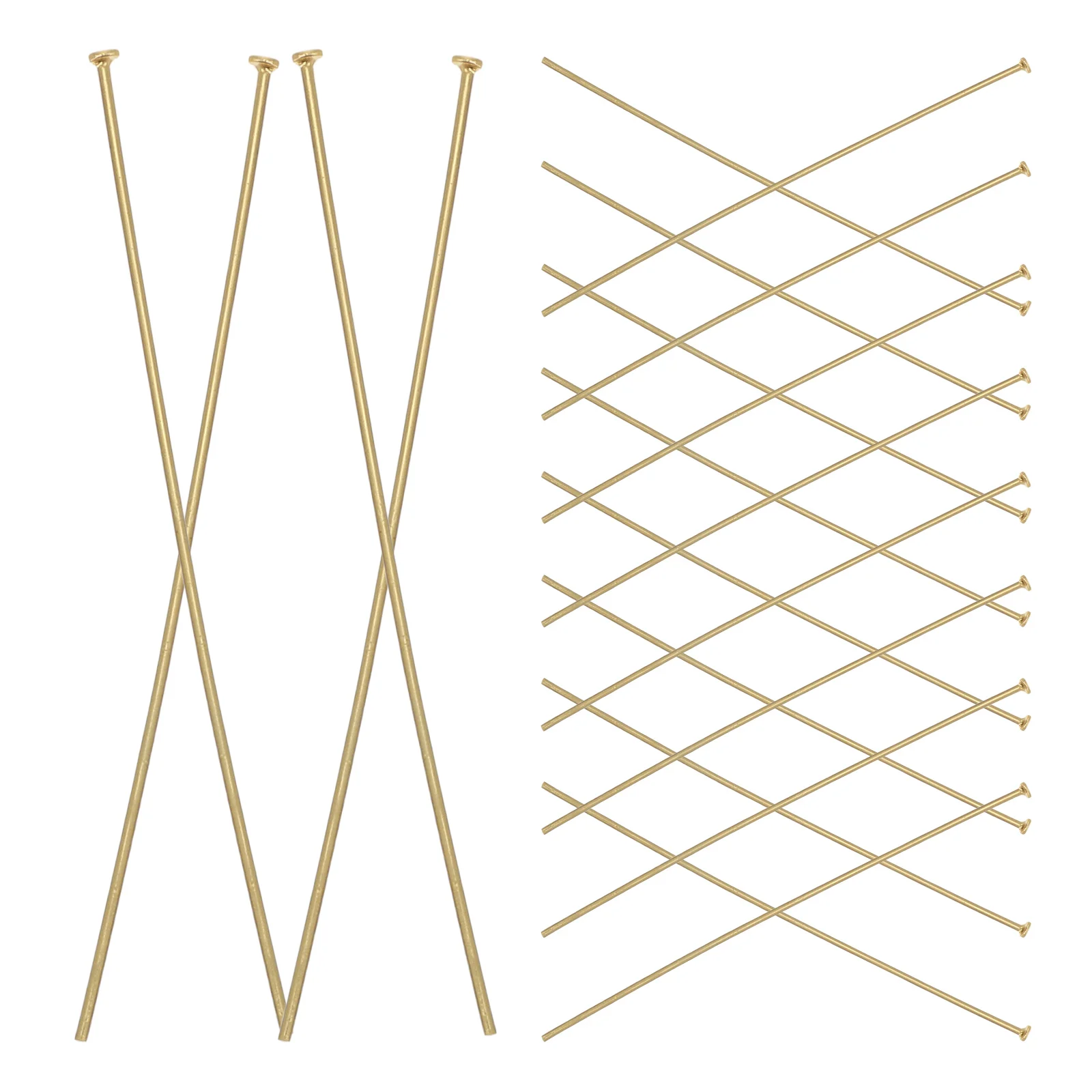 

50pcs T Beading Pins Flat Head Stainless Steel Making Necklace Earring Bracelet Jewelry Pins For Jewelry Making DIY Accessories