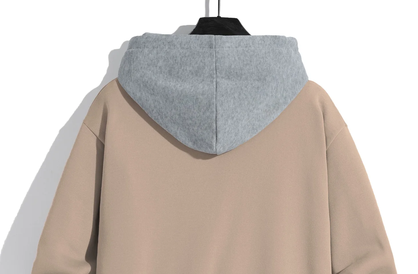 Men\'s solid color hooded hoodie light fleece hoodie long sleeve hooded sports hoodie