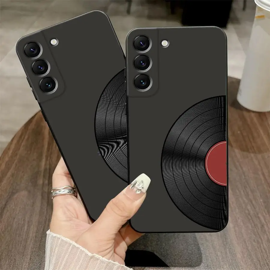 حافظة لاعب التسجيل لهاتف سامسونج جالاكسي A40 A16 A50 A04 A06 A20 A13 A70 A30 A15 A05 A17 A10 A12 غطاء هاتف ناعم أسود #6