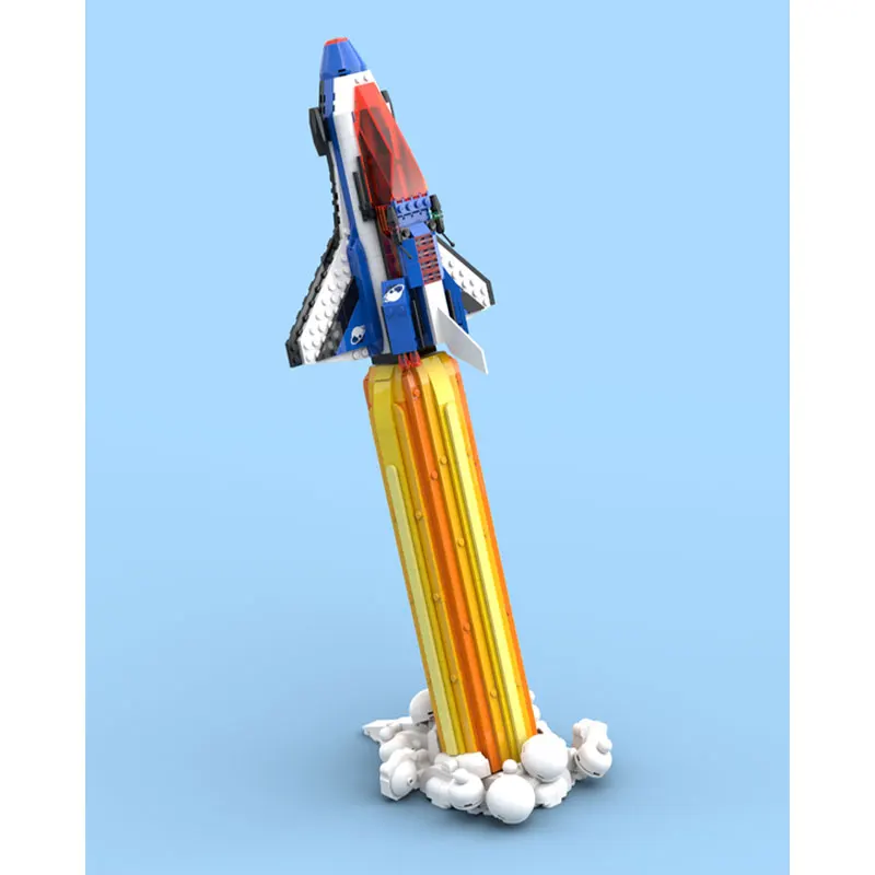 273 pezzi MOC- 217849   Polizia spaziale II Navetta corazzata spaziale Building Blocks Astronave Difesa Nave MOC Modello Mattoni Kit Desktop