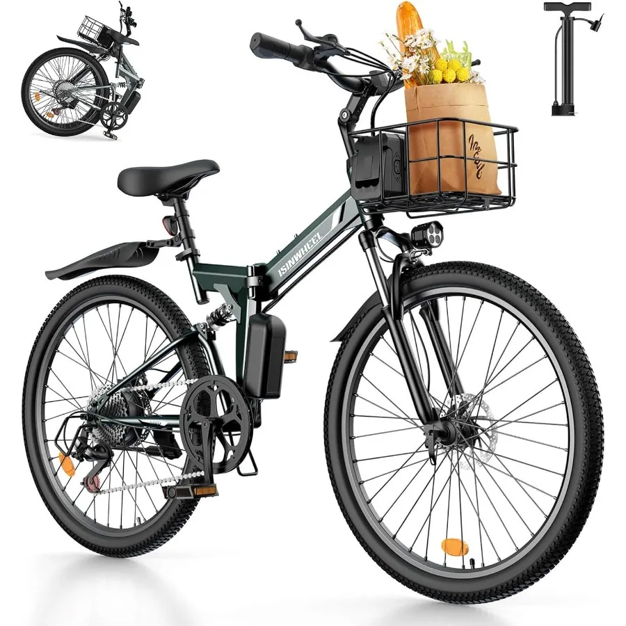

Electric Bike for Adult 500W Motor 20 mph Folding Ebike with Smart Uphill Assist Available in 14/16/20/26 Inch Wheel Sizes 7.8/