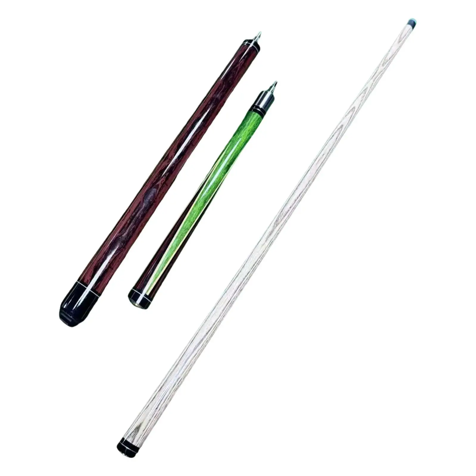 

Pool Cue Pool Stick Portable Handcraft 3 Section Break Jump Cue Billiard Stick for Beginners Men Traveling Adults Enthusiasts