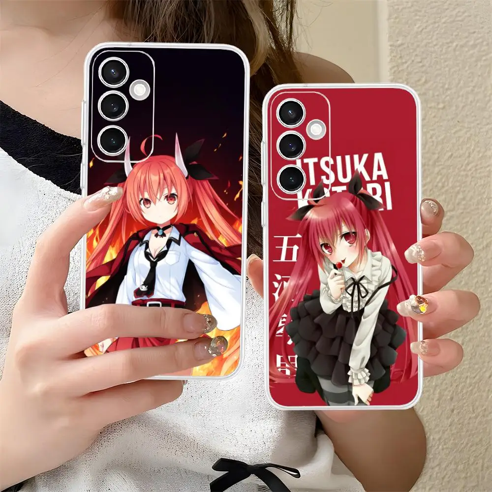 Date a Live Kotori Itsuka Phone Case for Samsung Galaxy S25 S24 S23 S22 S21Plus FE Ultra Soft TPU Clear Shockproof Cover
