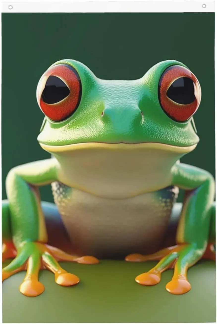 Green Funny Frog Fl… - image