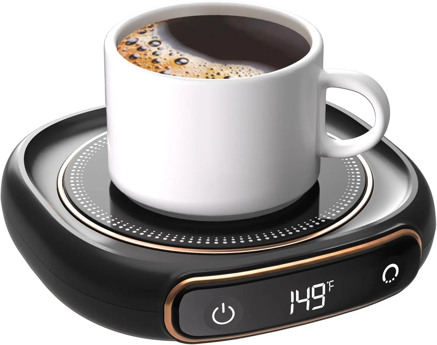 Coffee Mug Warmer, Cup Warmer for Desk with Auto Shut Off, 3 Temp Settings, Mug Warmer for Coffee, Beverage, Milk, Tea