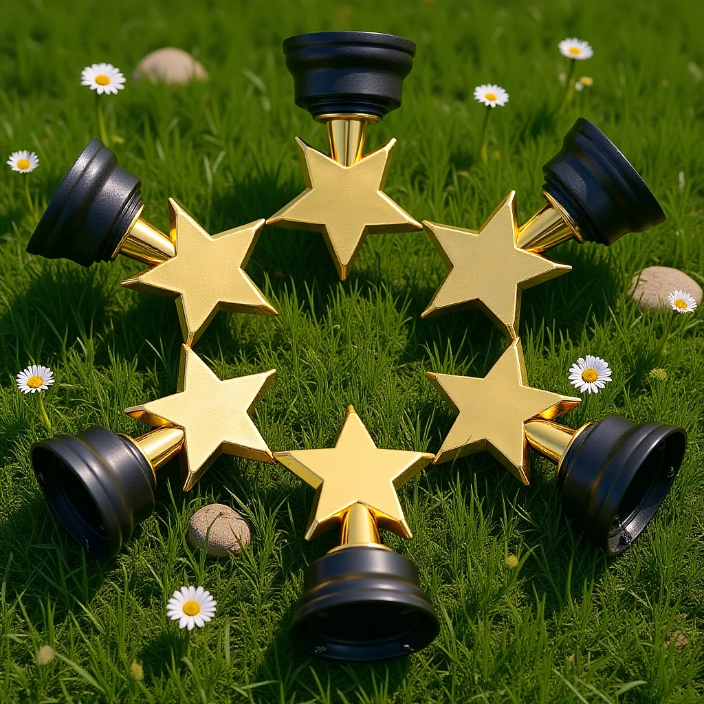 

6Pcs Mini Gold Star Trophies Plastic Cups for Kindergarten Graduation Student Awards Party Competition Decoration