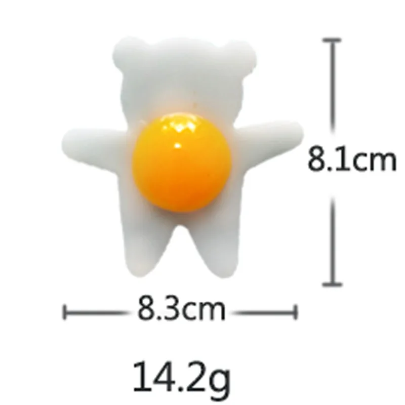 Realistic Fried Egg Pinch Creative Simulation Egg Omelette Vent Ball Stress Relief Toys Children's Soft Rubber Stretch Toys Gift