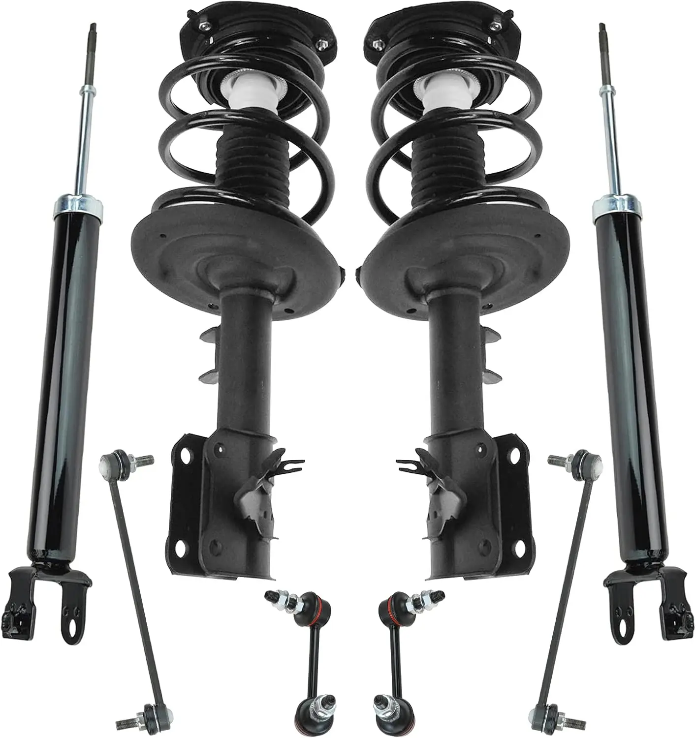 

Комплект передней и задней подвески. Полный комплект стойки и винтовой пружины в сборе. Амортизатор, стабилизатор поперечной устойчивости. Совместимость с 2007 г.