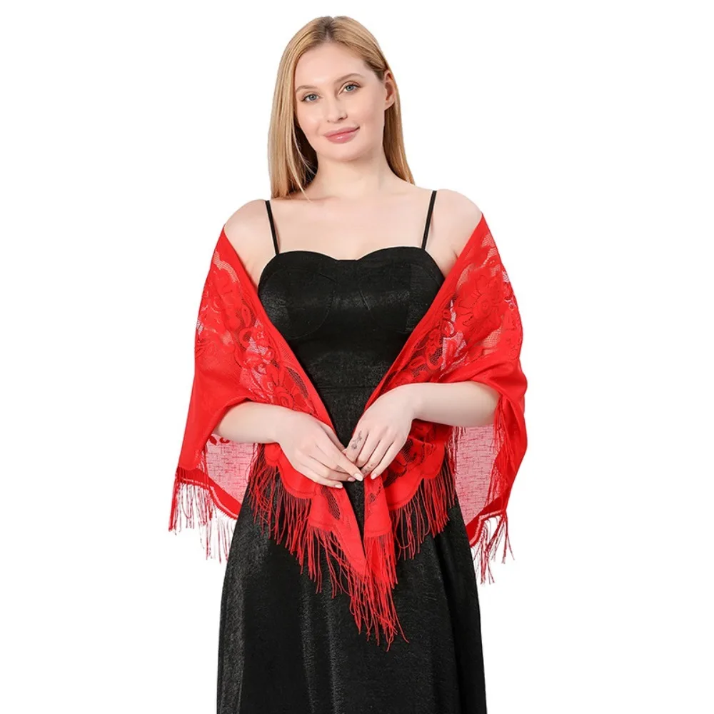 New Bridal Evening Dresses Shawl Wedding Bridesmaid Lady Cape Wraps Lace Party Dinner Shawl