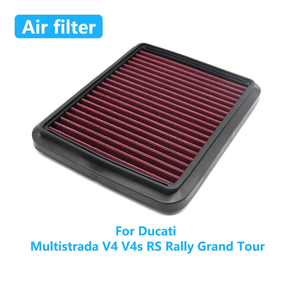 

Motorcycle High Flow Air Filter For Ducati Multistrada V4 V4s RS Rally Grand Tour Engine Intake Cleaner Accessories