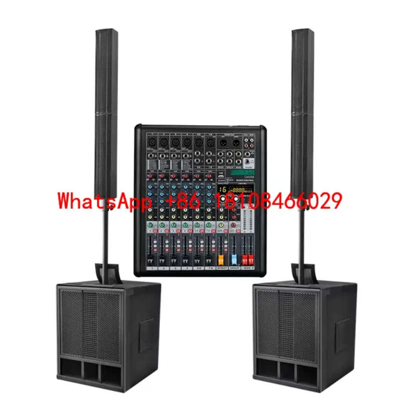 

Passive Dual 15 Inch Professional Audio Combination Audio System Speaker with Pa Amplifier
