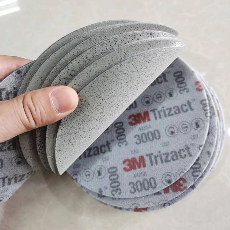 3m 02085 6 Polegada 152mm esponja molhada e seca disco de lixa 3000 grão pintura do carro superfície moagem e polimento ferramenta