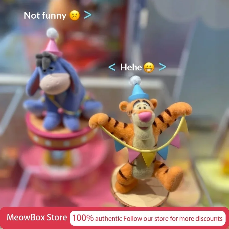 Original Winnie The Pooh Karnevalsparty-Serie Blindbox-Figur Trendiges Spielmodell Mystery Box Mädchen-Spielzeug Niedliche Artikel Zufallsbox