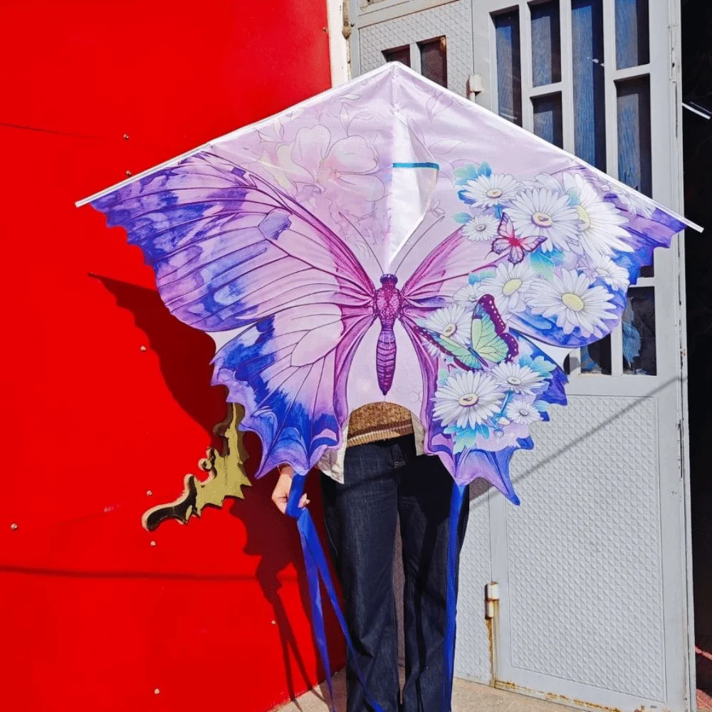 High Quality Easy To Fly Butterfly Kite Colorful Light Wind Performance Weifang Kite Durable Cartoon Kite Kids Activities
