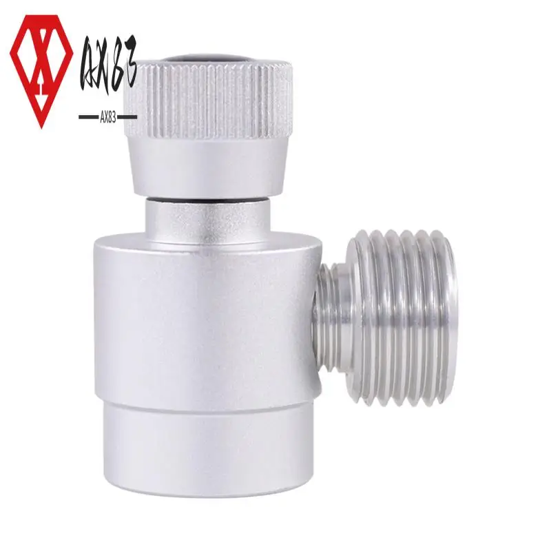 

AX83-CO2 Cylinder Refill Adapter, Self-Made Gas Cylinder Regulator M10X1 To W21.8-14 Adapter For Argon,CO2,Mixed Gas Durable Sil