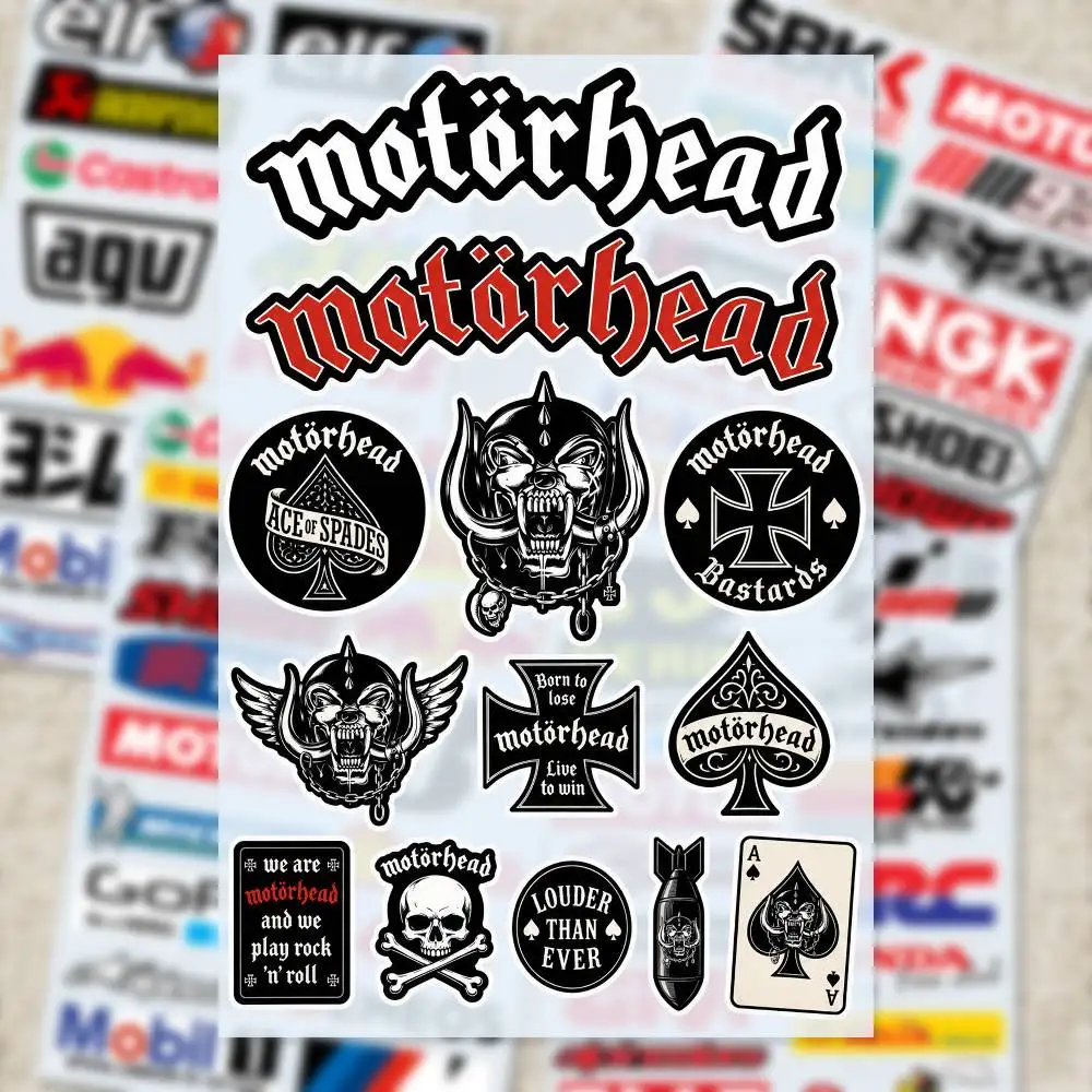 M-otorhE-A-D Stickers Moto Sticker Auto Body Bumper Windows Motorcycle Laptop Walls Vinyl Decal Car Tuning Accessories view 4