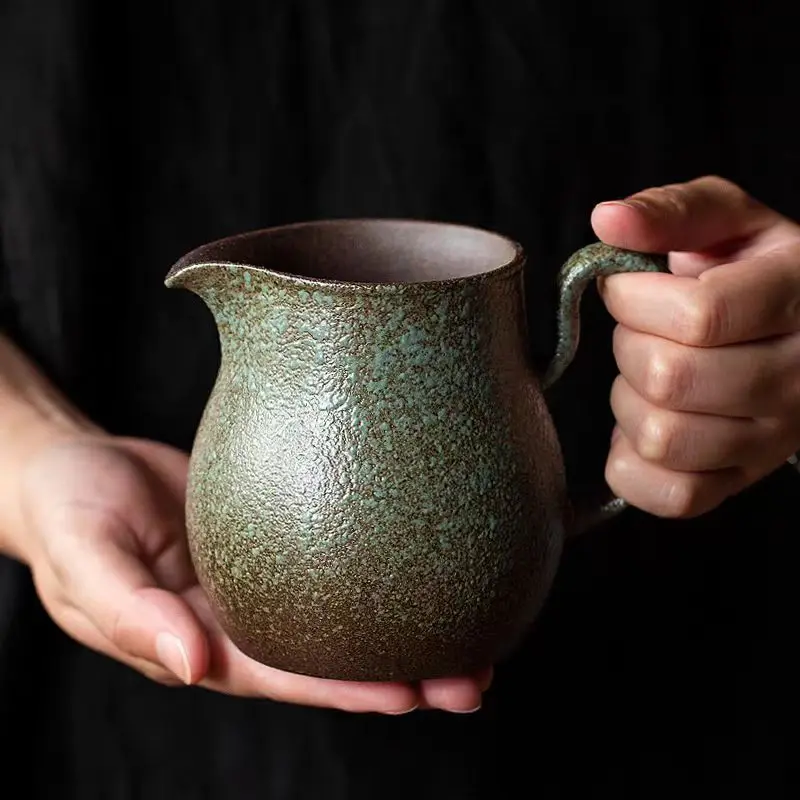 

Retro Hand Brewed Coffee Pot Stoneware Filter Cup Coffee Filter Drip Coffee Sharing Pot Ceramic Coffeeware