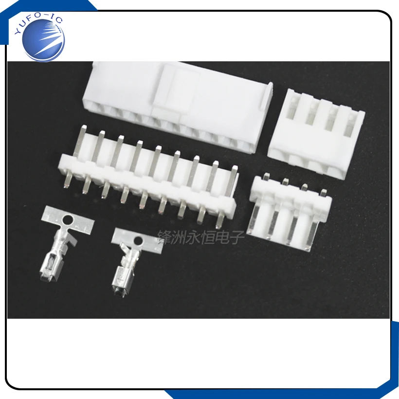 50set 2/3/4/5/6/7/8/9/10/11/12P pin Header 3.96MM male and female+ housing VH3.96  Connectors PH-A straight pins 180 degree