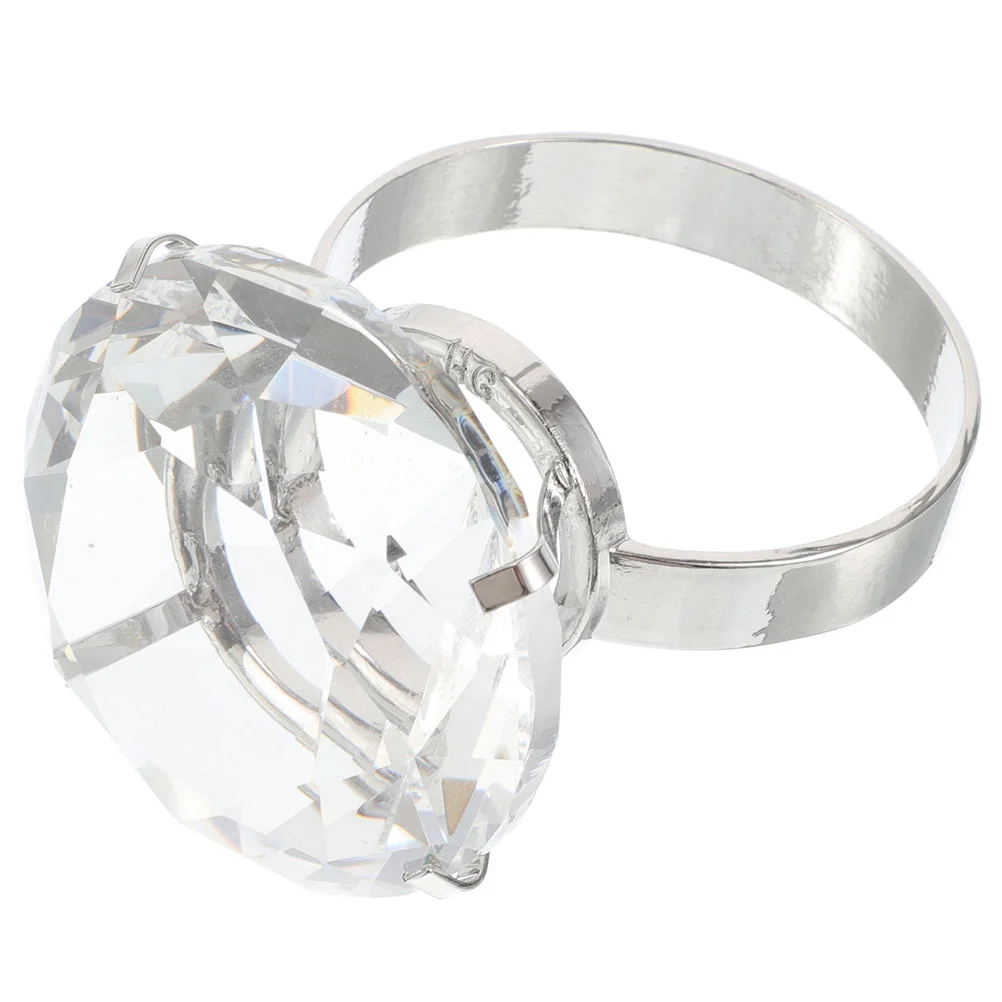 

Exquisite Glass Ring Wedding Prop Wedding Celebrations Engagements and Anniversaries Glass Ring Prop Stunning Decor Elegant Simu