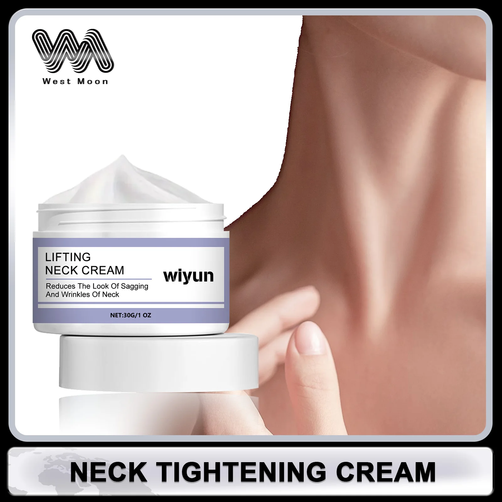 Neck Cream Firming Lifting Reduce Fine Line Skin Sagging Tightening Smoothing Cream Eliminate Double Chin Rejuvenation Neck Care
