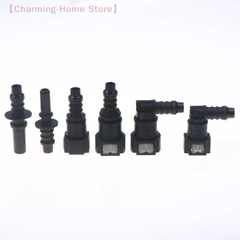 

【M】Car Fuel Line Coupler Hose Quick Connect ID8 7.89 Plastic Nylon Oil Line Pipe Adapter Disconnect Release Hose Connector
