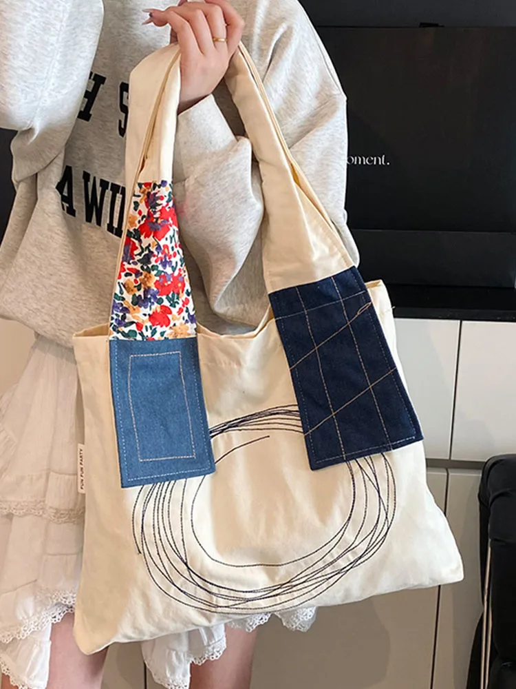 

Large Capacity Tote Bag for Women 2025 New Trend Casual Shoulder Bag for College Students Commuting