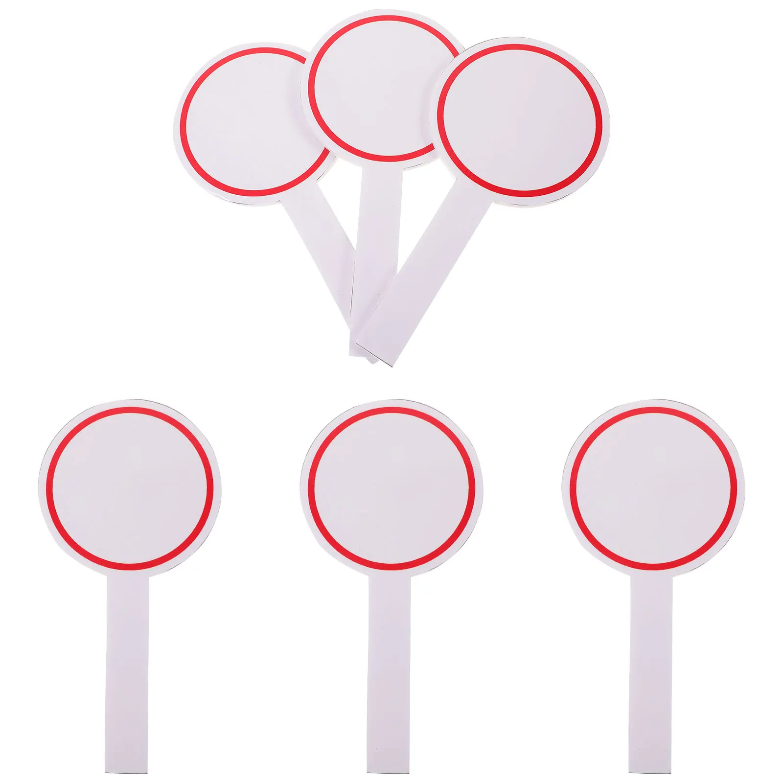

6pcs Scoreboard Handheld Whiteboard Dry Erase Mini Boards Blank Writing Paddles Auction Paddle Foams Student Boards