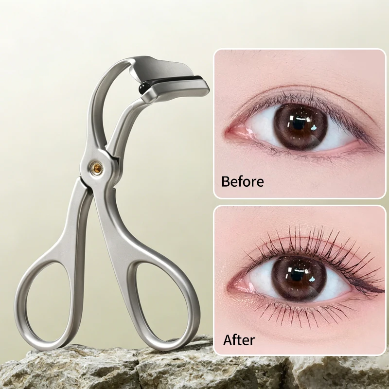 Picture 3: GECOMO Zinc Alloy Minimalist Shaping Eyelash Clip - Long-lasting Fixation Portable Wide-Angle Local Eyelash Curler