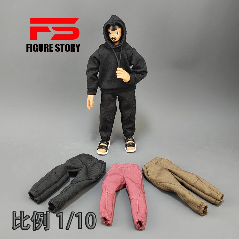 

1/10 scale male doll clothing hoodie slacks suitable for 7 inch action figure body models