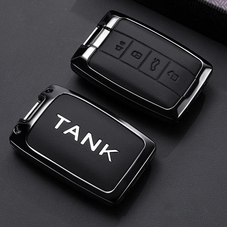 Zinklegierung Autoschlüssel-Hülle für Great Wall GWM WEY TANK 300 500 Tank300 Tank500 2022 2025 2026 Schlüsselanhänger Abdeckung Zubehör – Detail 4