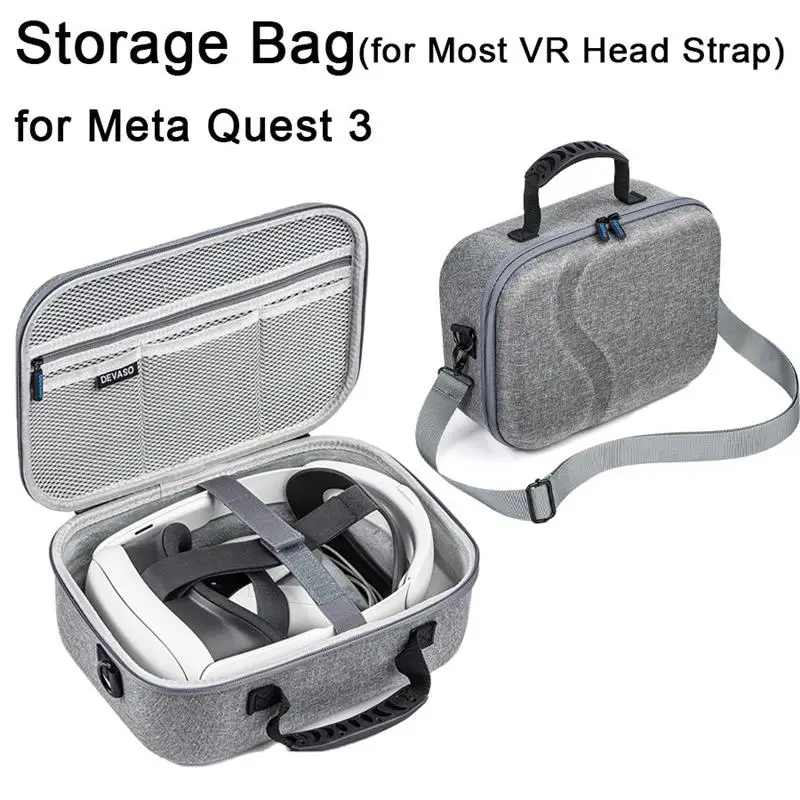 Saco de armazenamento para Meta Quest 3, Portable Hard Shell Box, capa protetora, acessório de viagem, Q3
