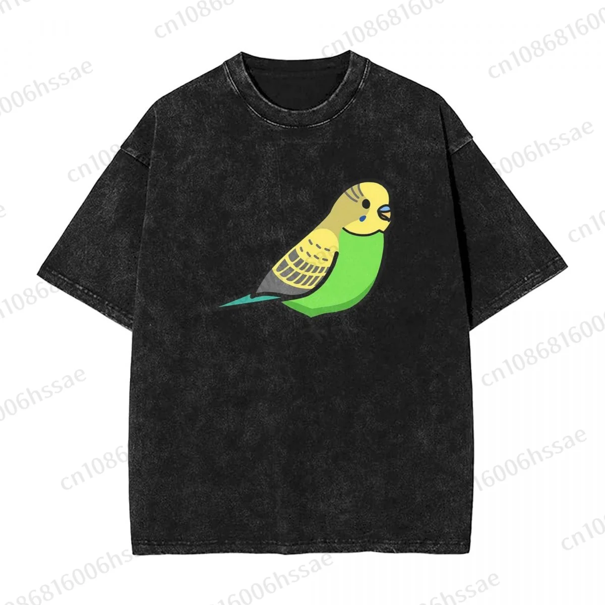 Budgie 1 Men's Vintage Short Sleeve T Shirts Hip Hop Cotton Tee shirt Summer T-shirt