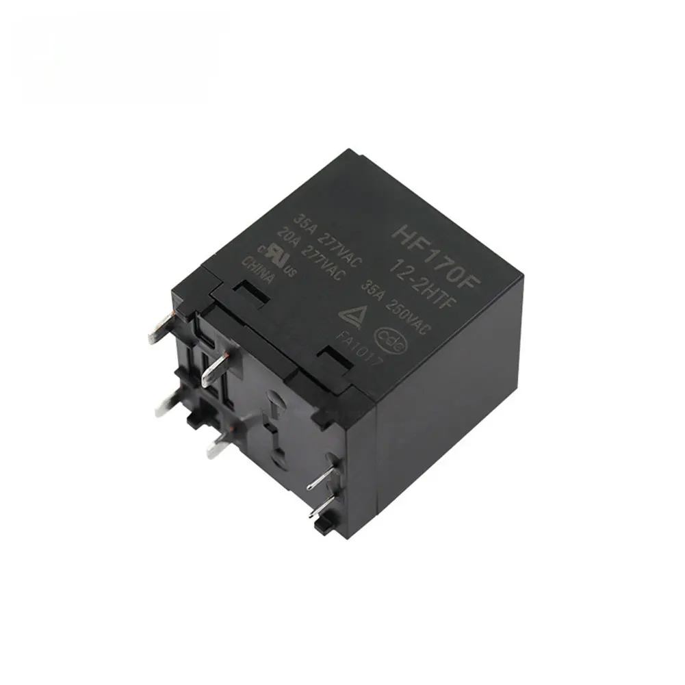 HF170F 35A DC relay inverter compatible with 6V DC to 120V AC voltage for industrial automation and high frequency switching