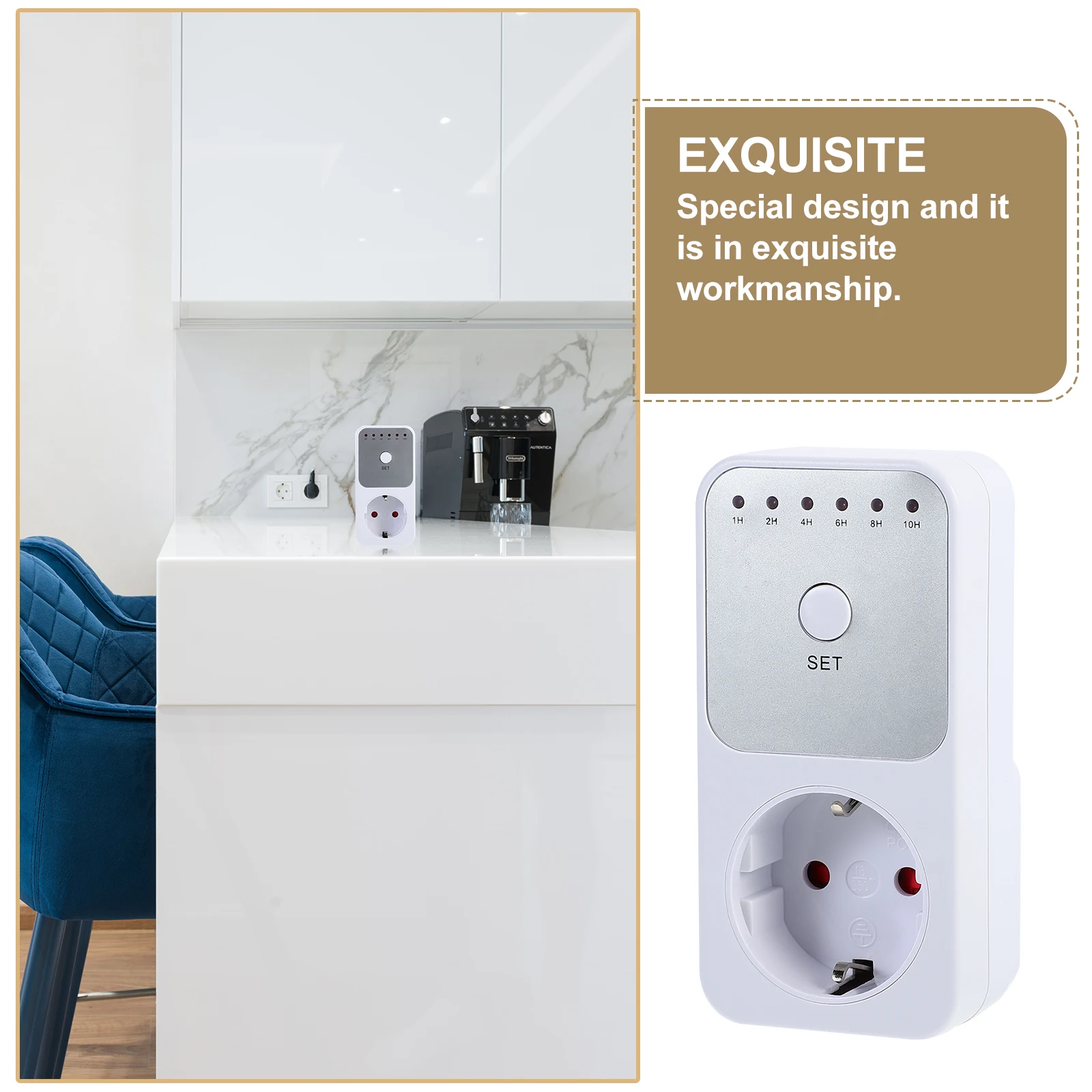 

1-10 Hour Mechanical Timer Outlet Auto Power Off Countdown Socket Eu Plug For Lamps Coffee Pots Steam Irons Programmable Shut